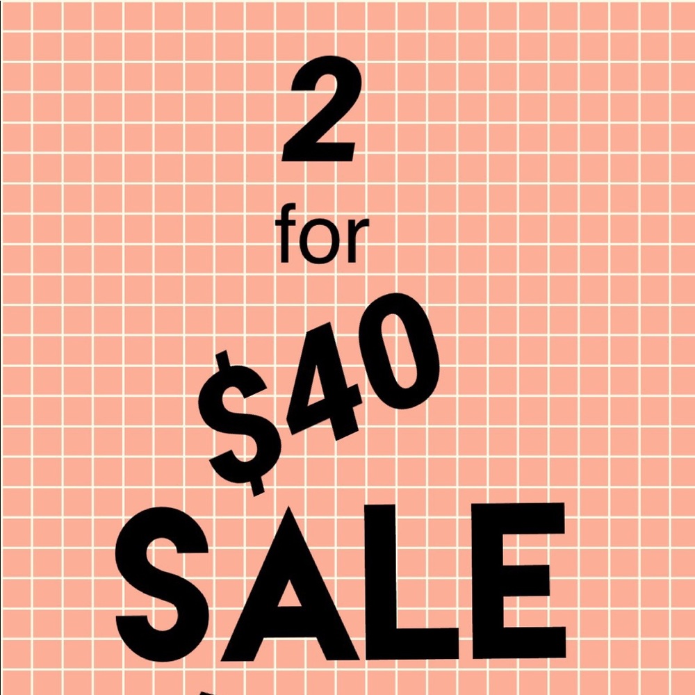 👗 2 for $40